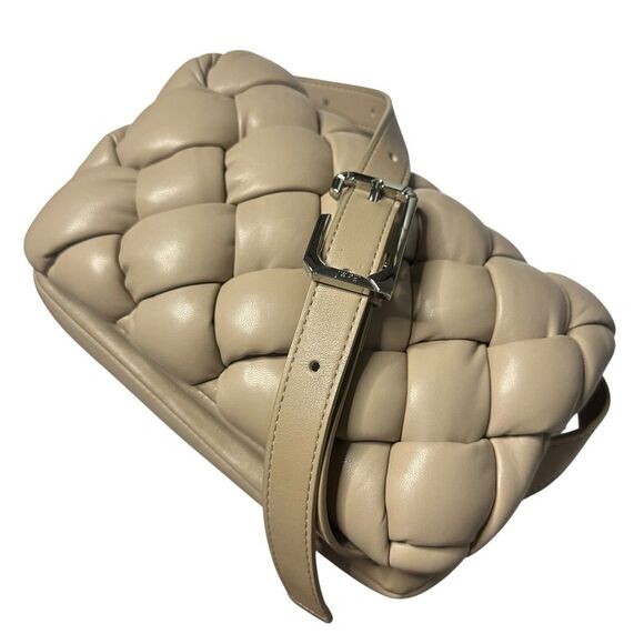 JW Pei Woven Maze Bag Shoulder Crossbody - Tan - Picture 1 of 11